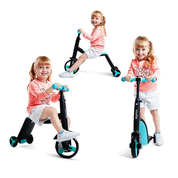 Scooter Monopatín 3 En 1 Triciclo Bici